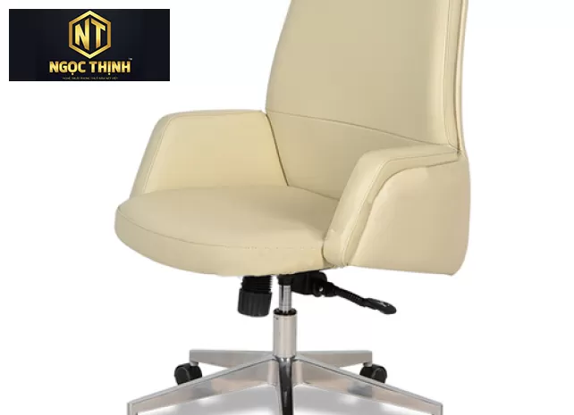 Ghế lưng trung cao cấp bọc da thật hoặc Pvc kiểu dáng hiện đại SG608